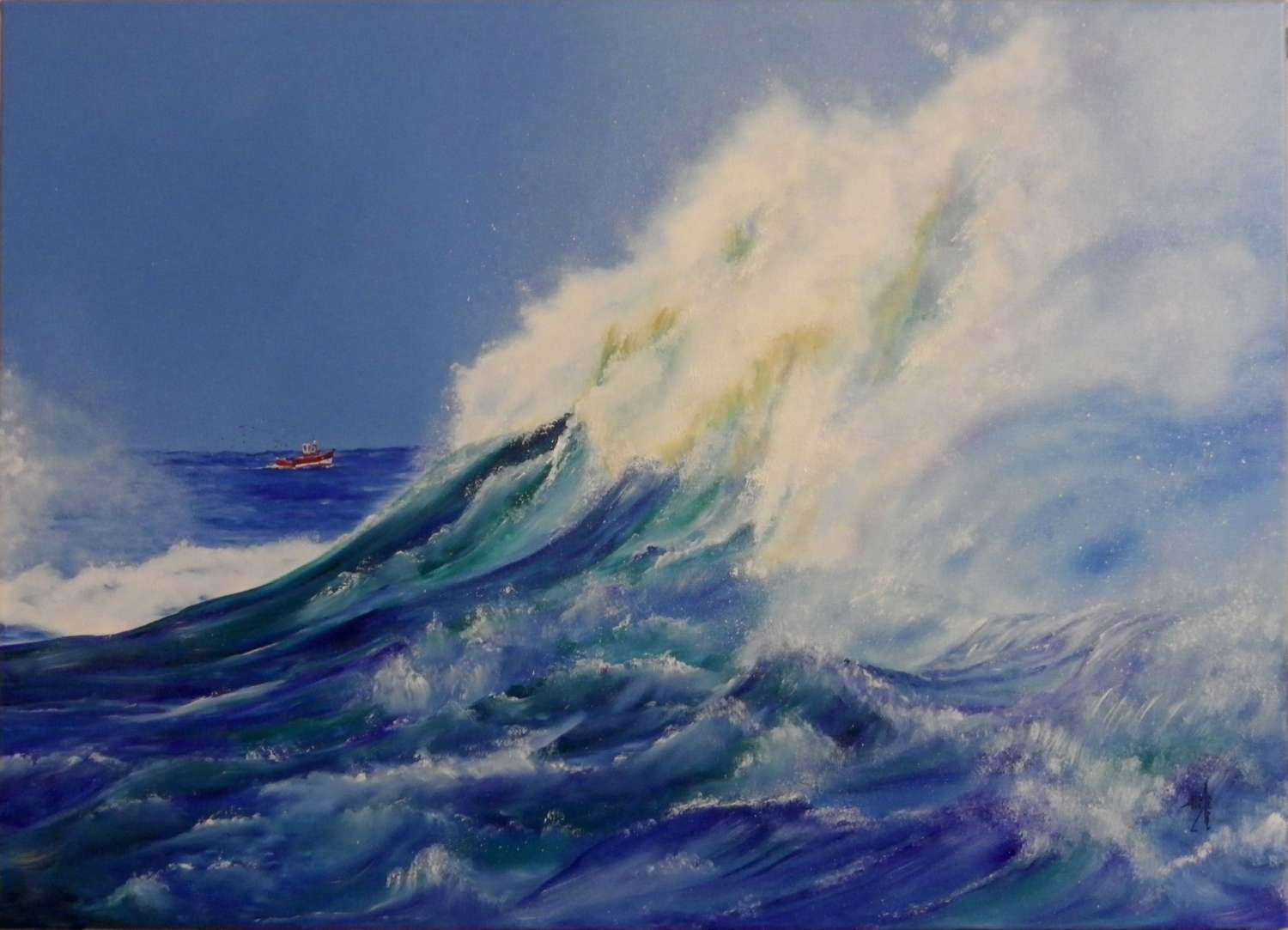 la déferlante 70 x 50 cm