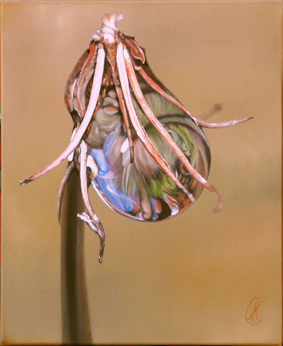 goutte Huile sur toile 38x47 cm